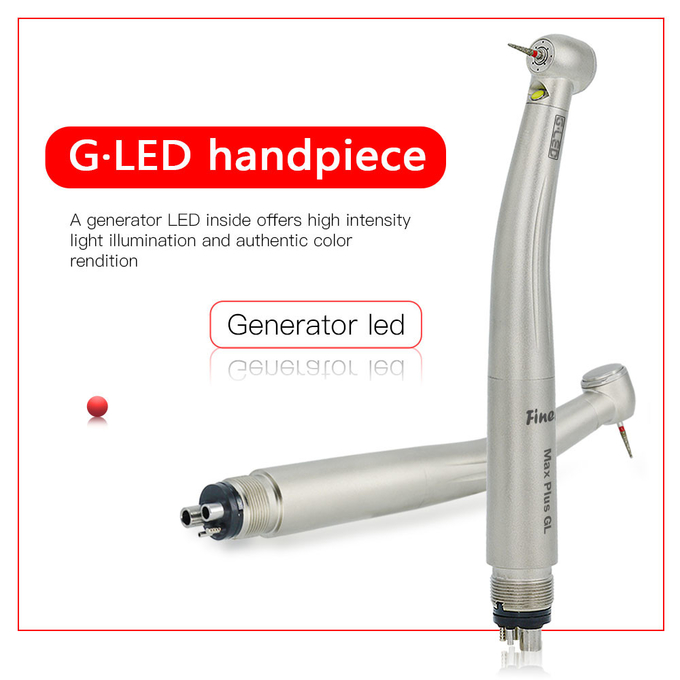 E - Generator Dental Handpiece Unit LED Air Turbine Dental Handpiece High Speed