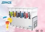 Six Flavor Commercial Fruit Juice Dispenser Machine CE / ISO Safety Certificatio