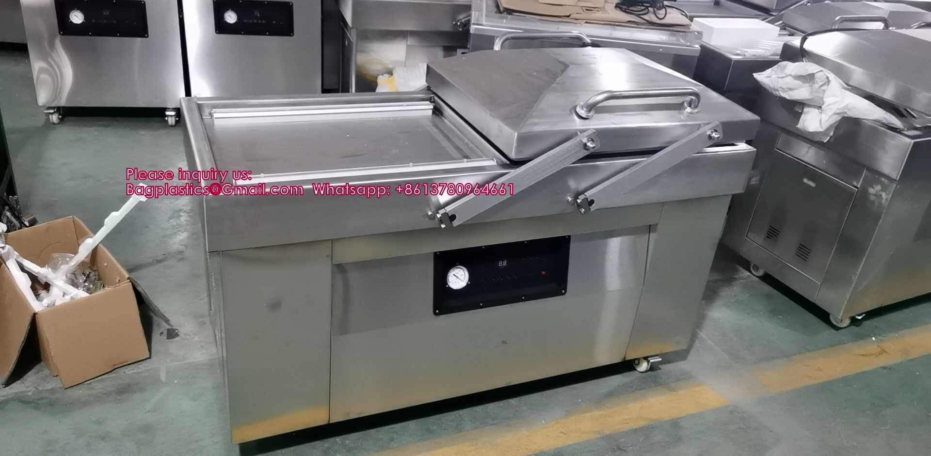 Vacuum Chamber Stainless Steel Automatic Vacuum Packer Sealing Machine Vacuum Packing Machine For Food Commercial