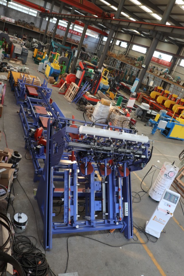 Wood Block Pallet Automatic Nailing Machine EPAL Pallet Feet Connection Nailer