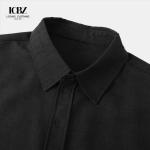 Stand Collar Cotton Linen Short Sleeve Shirts For Men Classic and Timeless