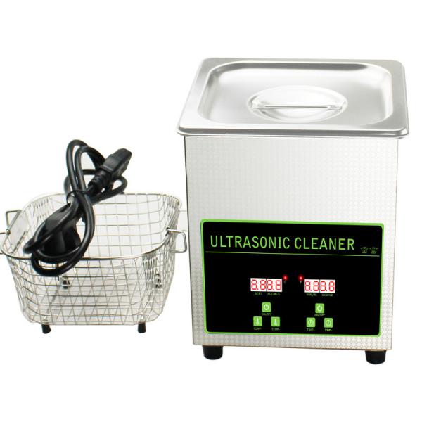 Stainless Steel 304 Digital Ultrasonic Cleaner For Watches Silver Jewelry Lens