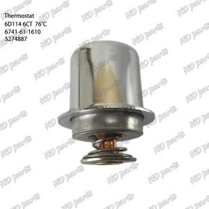 Quality Thermostat 6D114 6CT 6741-61-1610 5274887 76℃ Engine Part wholesale