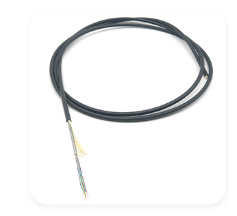 SM G657A2 Indoor Armored Fiber Optic Cable Tight Duplex LSZH Black Anti Rodent