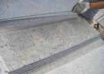Polished Kashmir White Granite Floor Tiles , Rough Granite Bathroom Tiles