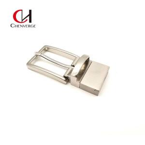 Quality OEM Zinc Alloy Reversible Belt Buckles Replacement Thickness 5mm wholesale