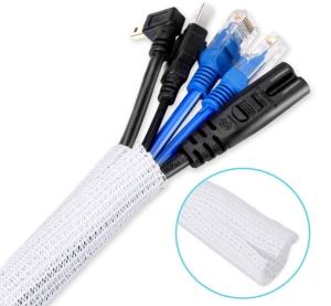 Quality PET Fireproof Self Wrapping Split Braided Sleeving For Cable Protection wholesale