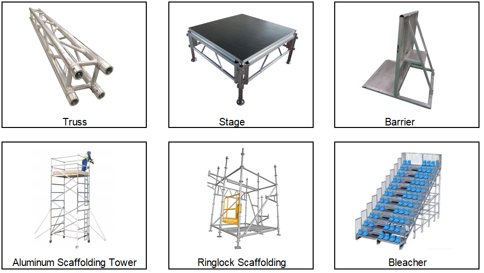 aluminum easy install entertainment event stage