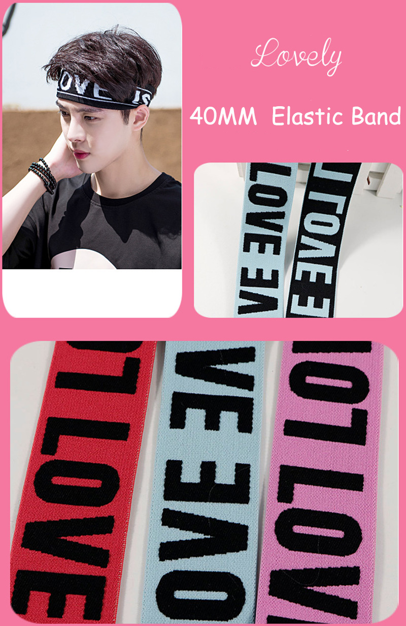 Custom printed jacquard elastic band Ribbon for Garment Accessories
