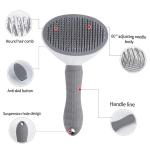 Multi Color Cat Pet Cleaning Tools Self Cleaning Dog Hair Brush Pet Grooming