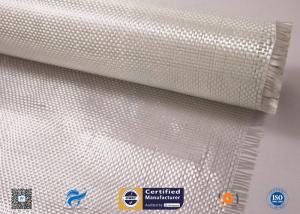 Quality White Fiberglass Fabric , E - Glass Plain Weaven Woven Roving Fiberglass Roll wholesale