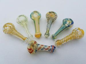 Quality Heat Resistant 3&quot; Glass Smoking Pipe Collectible Tobacco Hand Bowl wholesale