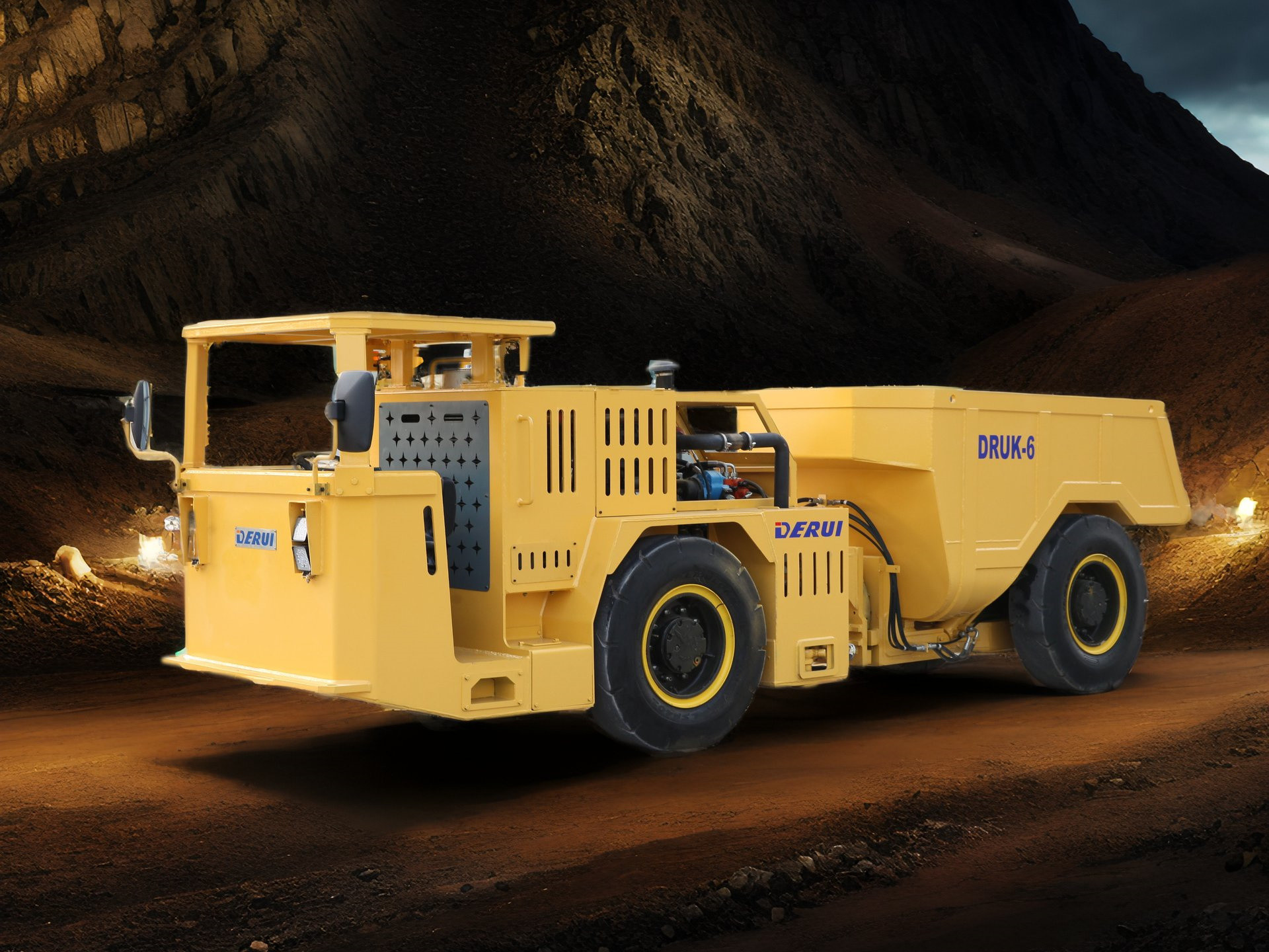 DERUI Underground Mining Truck 6 Tons VOLVO / DEUTZ Engine Coal Gold Mine