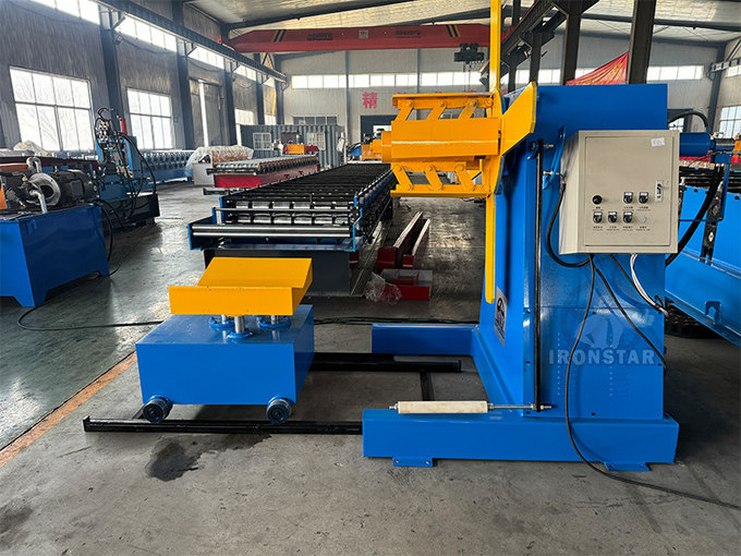 5 ton 500mm width hydraulic decoiler with car