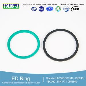 Quality DIN 3869 FKM Profile Ring With ISO 3601-1 Tolerance Corrosion Resistant wholesale