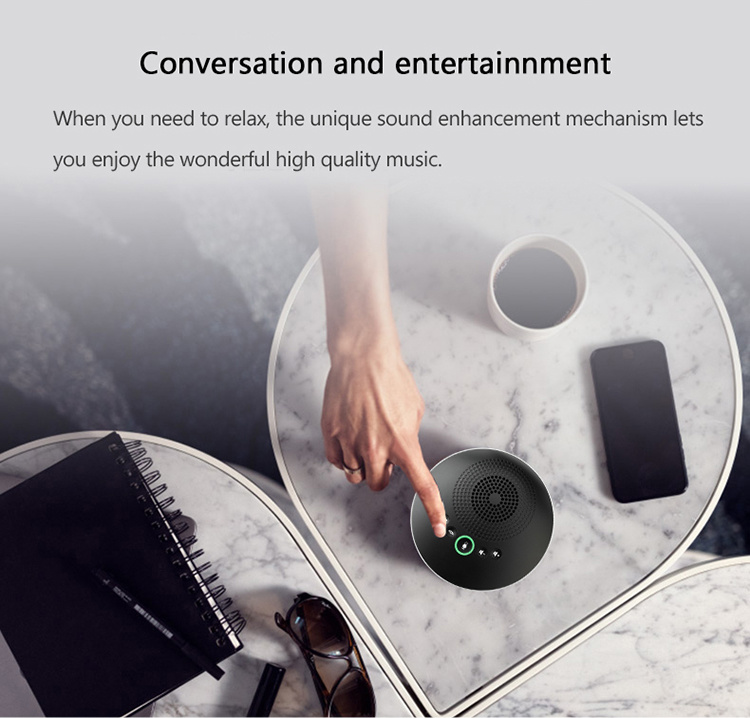 Omni Directional USB Wireless Conference Speakerphone Microphone with 4 Meters Pickup Range
