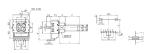 rotary potentiometer, carbon potentiometer, 14mm potentiometer with insulated