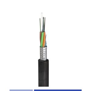Quality 24 Core Outdoor Fiber Optic Cable Singlemode 9/125um Armored PE GYTS Duct cable wholesale