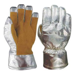 Quality Flexible Cowhide Leather Firefighter Gloves Proximity Gloves Tear Resistance wholesale