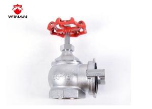 Water Releasing Fire Fighting Landing Valve Chrome Plated 2.5 Right Angle