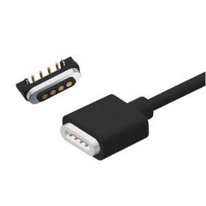 Quality 4 Pin Magnetic Connector Cable Right Angle Male And Female Magnetic Connector 5V wholesale