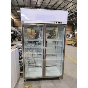 Quality R134A 1000L Commercial Glass Door Coolers Bar display Fridge wholesale