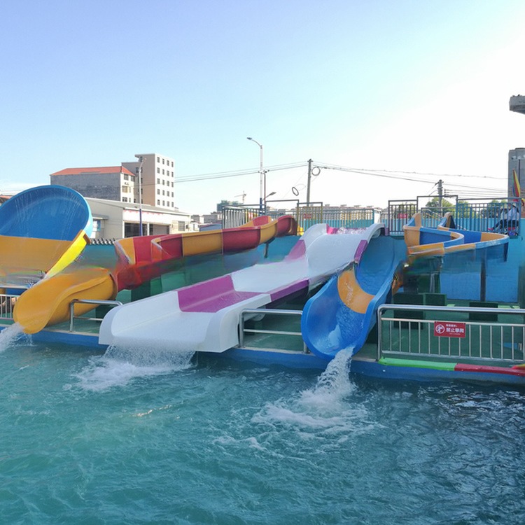 Colorful Fiberglass Water Tube Slide for Kids Park Playground
