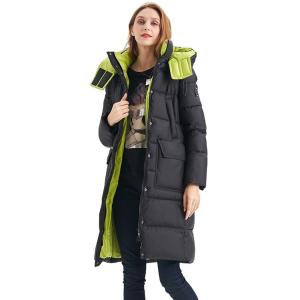 Quality FODARLLOY 2022 ladies warm hooded cotton-padded clothes slim long down winter jackets women coats wholesale