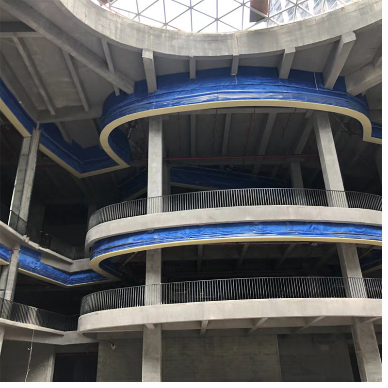 Customized Blue Fire Roller Curtain For Shopping Center