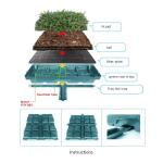 Garden Usage Hydroponic Plant Seed Square Plastic Flower Pot Tray Dish Mold