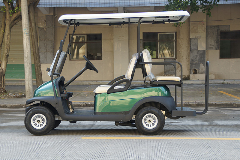 Easy Portable 2 Front Seat+2 Foldable Rear Seater Elecrtic Golf Buggy Car