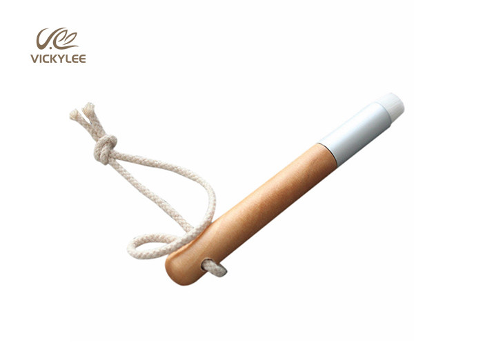 Wooden Color 12.8cm Facial Makeup Brushes For Nose