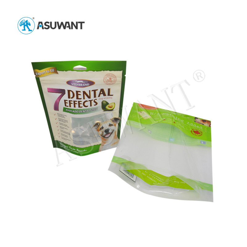 Glossy Flat Bottom Side Gusset Bag Pet Food Bag 1kg Large For Dog Cat Food