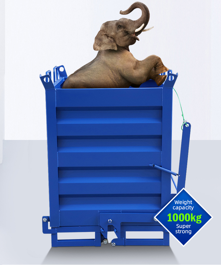 Metal Powder Solid Bulk Bins Steel Bottom Dumping Hopper Open Top Refuse Collector
