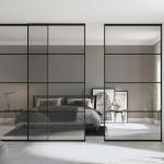 Customizable Modern Glass Partition Walls 5 - 12mm Thickness Environmentally