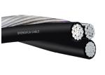 XLPE / PVC Insulated Aerial Bundled Cable , Triplex Service Drop Cable