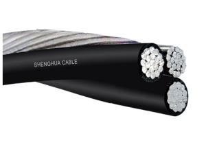 Quality XLPE / PVC Insulated Aerial Bundled Cable , Triplex Service Drop Cable wholesale