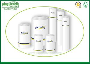Quality Round Paper Cosmetic Containers Custom Printed Cylindrical 100% Recycled wholesale