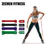 64mm Workout Pure Latex Loop Resistance Bands Set 2080mm For Gym Fitness