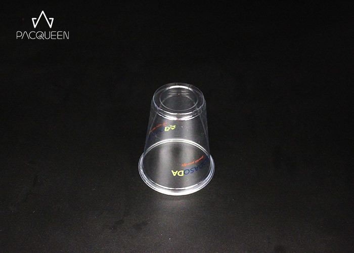 12 / 16 Oz Cold Drink Disposable Cups PET Material With Dome Lids