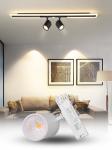 6000K Aluminum COB Track Light , Durable Hotel LED Track Lamp