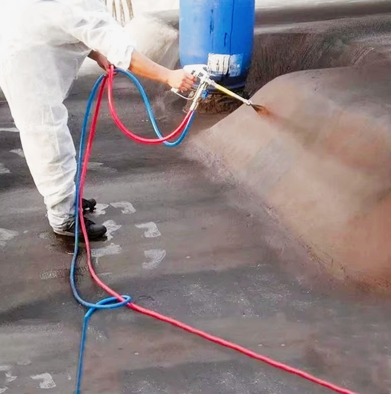 Liquid waterproofing membrane weather - resistant cold - applied sprayable high - elastic