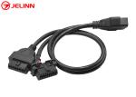 OBD 2 OBD2 Splitter Y Cable Male to Dual Female 16 Pin for Mazda Mitsubishi Cars