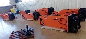 Quality 140mm Chisel Hydraulic Rock Breaker Silence Type For Komatsu PC220 Excavator wholesale
