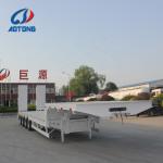 Lowbed Semi-Trailer for Heavy Road Equipment 4 Axles 12.5m 40 Feet Tire 245