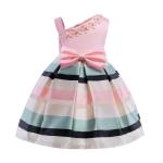 Bow Belt Dress Robe Fille Elbise Frozen Prinsess Enjurken Meisjes Vestido Menina