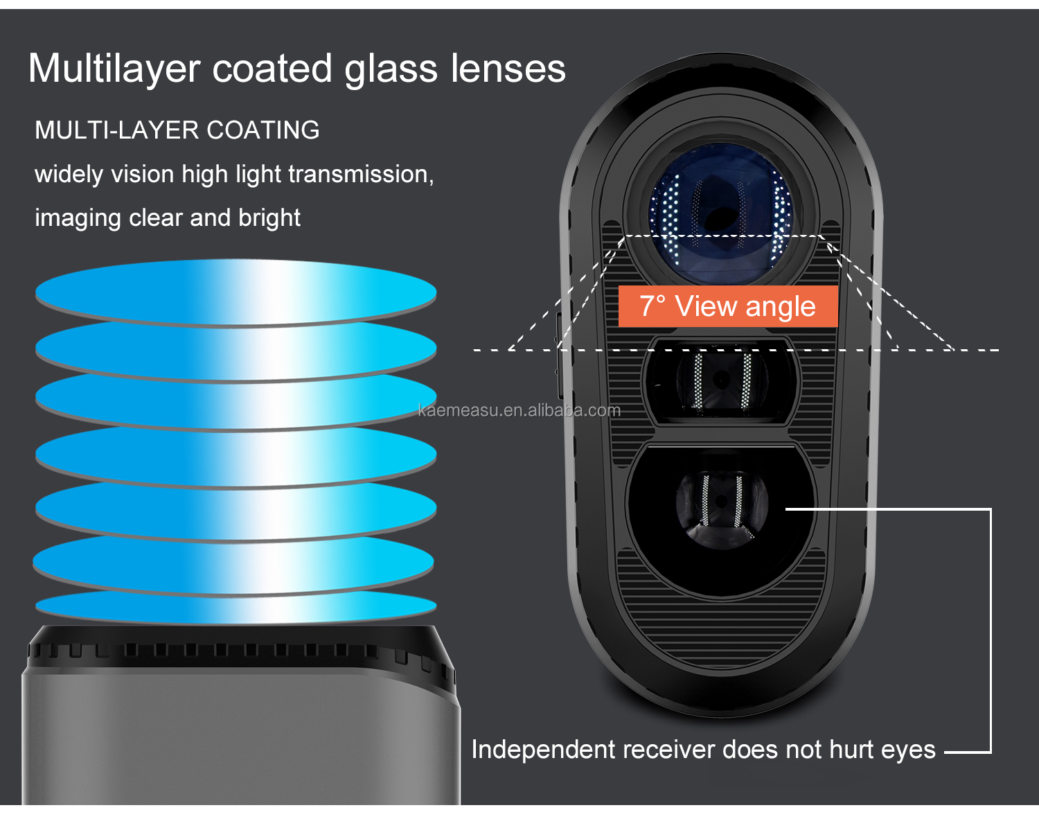 golf laser rangefinder outdoor sports hunting rangefinder handheld laser distance meter telescope