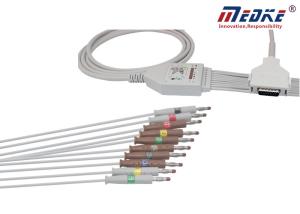 Quality Fukuda Denshi Banana 4.0 Undetachable EKG Machine Cable wholesale