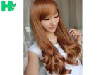 Heat Resistant Fiber Long Wave Texture Hairnet Wig Synthetic Wigs