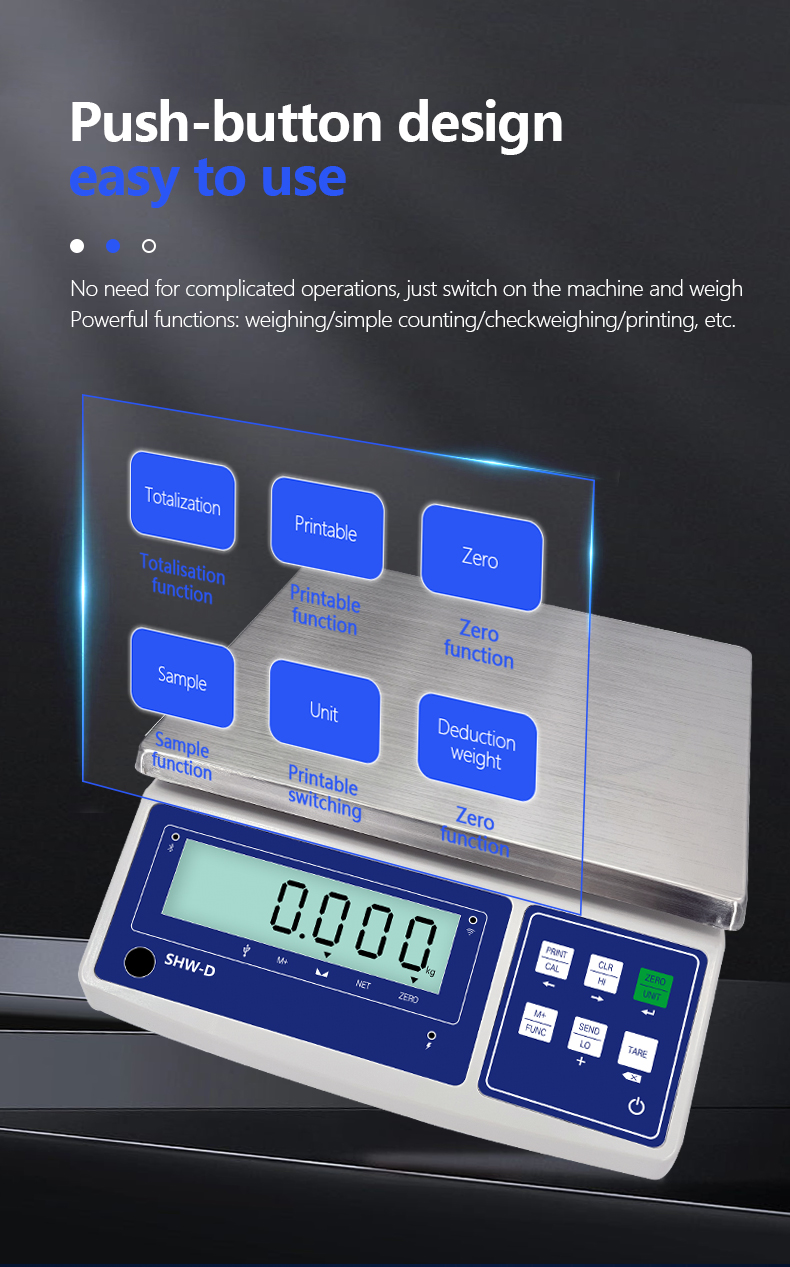 ABS 30KG Customizable LCD Display Precision Industrial Weighing Scale Platforms by SOHE WD